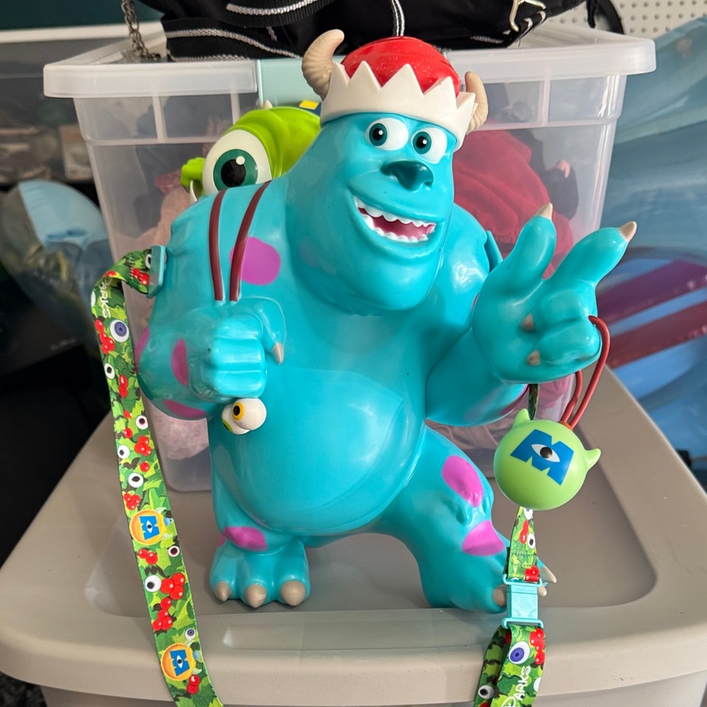Monsters Inc. Blue Sulley Popcorn Holder Holiday Disney Parks